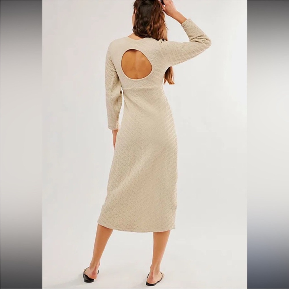 Nwot Free People Gabby Seamless Midi Dress - Picture 2 of 7